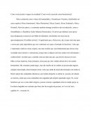 Como você percebe o negro na sociedade? Como você se percebe como brasileiro(a)?