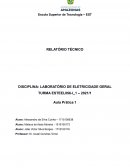 LABORATÓRIO DE ELETRICIDADE GERAL TURMA 