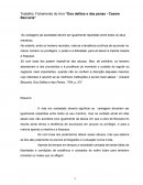 Fichamento do Livro Dos delitos e das penas - Cesare Beccaria
