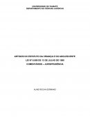 OS ARTIGOS DO ESTATUTO DA CRIANÇA E DO ADOLESCENTE