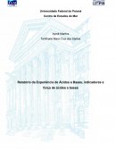 Relatório da Experiência de Ácidos e Bases