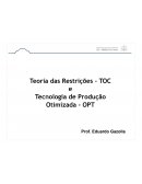 A Tecnologia de Produção Otimizada