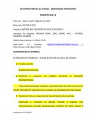 TRABALHO RELATÓRIO PARCIAL DE ESTÁGIO OBSERVAÇÃO EMPRESARIAL