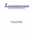 O TRABALHO PROFISSIONAL: Instrumentação para Intervenção