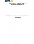 PROCESSOS EXECUTIVOS DE ESTRUTURAS AÇO E MADEIRA