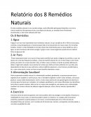 Relatório dos Oito Remédios Naturais