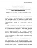 DIREITO INTERNACIONAL PÚBLICO, TRIBUNAIS INTERNACIONAIS E O DIREITO AMBIENTAL INTERNACIONAL