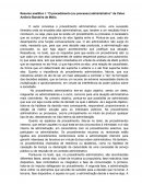 Resumo analítico sobre “O procedimento (ou processo) administrativo” de Celso Antônio Bandeira de Mello.