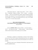 RECLAMAÇÃO TRABALHISTA COM PEDIDO DE RESCISÃO INDIRETA C/C DANOS MORAIS