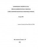 Projeto Multidisciplinar em Gestão de Segurança Privada