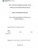 O SINAL ALTERNADO SENOIDAL / POTÊNCIAS AC E FATOR DE POTÊNCIA