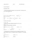 Lista de Calculo Exercícios Propostos Reta Tangente e Limite