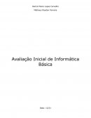 A Avaliação Inicial de Informática Básica