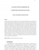 O PLANO DE NEGÓCIO ADMINISTRAÇÃO CONFEITARIA ATELIER DE FESTAS LTDA