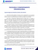 A PSICOLOGIA E COMPORTAMENTO ORGANIZACIONAL