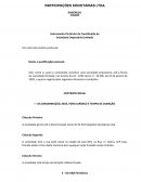 Trabalho Sociedade Empresária Limitada Instrumento Particular de Constituição de Sociedade Empresária Limitada