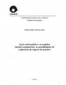 O Pré-Sal Brasileiro e os Modelos Jurídico-Regulatórios