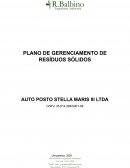 Plano de Gerenciamento de Resíduos Sólidos