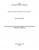 POLÍTICAS PÚBLICAS PARA UMA GESTÃO AMBIENTAL EFICIENTE EM ÁREAS DE PRESERVAÇÃO PERMANENTE
