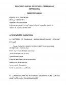 O RELATÓRIO PARCIAL DE ESTÁGIO OBSERVAÇÃO EMPRESARIAL