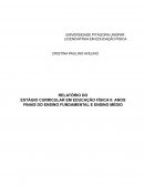 O RELATÓRIO DO ESTÁGIO CURRICULAR EM EDUCAÇÃO FÍSICA II: ANOS FINAIS DO ENSINO FUNDAMENTAL E ENSINO MÉDIO