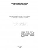 O PROCESSO DE DECISÃO DE COMPRA DO CONSUMIDOR