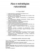 O Aba e Estratégias Naturalistas