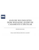 ANÁLISE SEO DOS SITES DESK MANAGER, QUERO DE CASAMENTO E DECOLAR