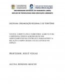 A DISPUTA PELO TERRITÓRIO: AGRICULTURA CAMPONESA VERSUS AGRONEGÓCIO NOS ASSENTAMENTOS DO CENTRO-SUL PARANAENSE E A RELAÇÃO CAMPO-CIDADE E SUAS LEITURAS NO ESPAÇO.