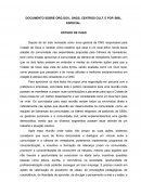 O DOCUMENTO SOBRE ORG.GOV., ONGS, CENTROS CULT. E POP. BIBL. ESPECIAL