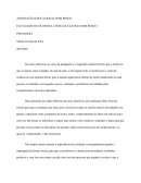A ASSOCIAÇÃO EDUCACIONAL DOM BOSCO FACULDADE DE FILOSOFIA, CIÊNCIAS E LETRAS DOM BOSCO PEDAGOGIA