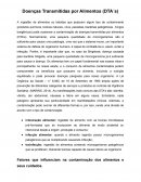 O Doenças Transmitidas por Alimentos (DTA´s)