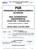 Programa de Gerenciamento de Riscos