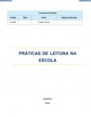 O PROJETO PRÁTICAS DE LEITURA NA ESCOLA