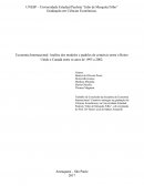 Economia Internacional: Análise dos modelos e padrões de comércio entre o Reino Unido e Canadá entre os anos de 1993 a 2002.