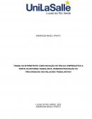 O TRABALHO INTERMITENTE COMO INOVAÇÃO DE VÍNCULO EMPREGATÍCIO A PARTIR DA REFORMA TRABALHISTA