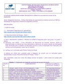 O CENTRO FEDERAL DE EDUCAÇÃO TECNOLÓGICA DE MINAS GERAIS DIRETORIA DE GRADUAÇÃO DEPARTAMENTO DE QUÍMICA DISCIPLINA: SEGURANÇA EM LABORATÓRIOS QUÍMICOS CÓDIGO: S1QUI102 RESPONSÁVEL 2022/1: PROFa. LÚCIA EMÍLIA LETRO RIBEIRO