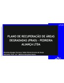 O PLANO DE RECUPERAÇÃO DE ÁREA DEGRADADAS