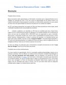 O TRABALHO DE CONCLUSÃO DE CURSO