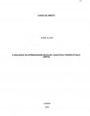 TRABALHO ACADEMICO A AVALIAÇÃO DA APRENDIZAGEM ESCOLAR: CONCEITOS, PERSPECTIVAS E LIMITES