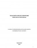 O LÚDICO E APRENDIZAGEM NA EDUCAÇÃO INFANTIL NA PERSPECTIVA DE VIGOTSKY