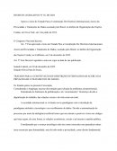 Exemplo decreto legislativo para promulgação de tratado internacional