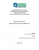 O DEPARTAMENTO DE CIÊNCIA DOS ALIMENTOS ENGENHARIA DE ALIMENTOS