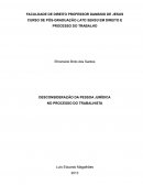 DESCONSIDERAÇÃO DA PESSOA JURÍDICA NO PROCESSO DO TRABALHISTA