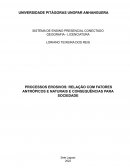 Processos Erosivos Relação com Fatores Antrópicos e Naturais e Consequências Para Sociedade