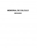 Memorial de Cálculo Mezanino