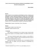 Como o não uso de normas pode gerar problemas de acessibilidade no bairro Vila-Carli em Guarapuava-PR.