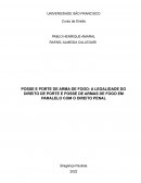 POSSE E PORTE DE ARMA DE FOGO: A LEGALIDADE DO DIREITO DE PORTE E POSSE DE ARMAS DE FOGO EM PARALELO COM O DIREITO PENAL