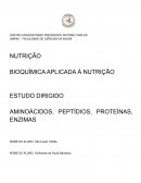 ESTUDO DIRIGIDO PROTEÍNAS