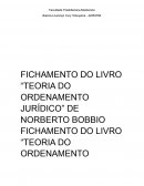 ICHAMENTO CAPITULO 1 E 2 DO LIVRO “TEORIA DO ORDENAMENTO JURÍDICO” DE NORBERTO BOBBIO